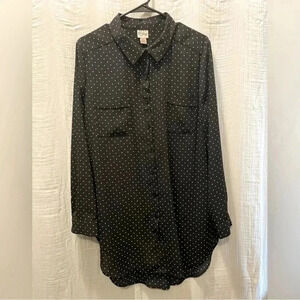 Como vintage polka dot shirt dress